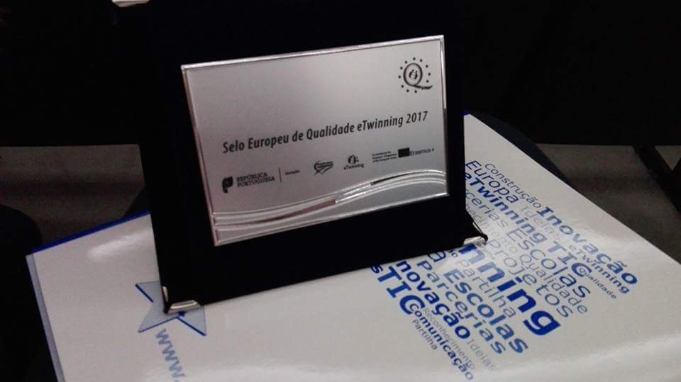 Fotografia do Selo Europeu de Qualidade eTwinning 2017