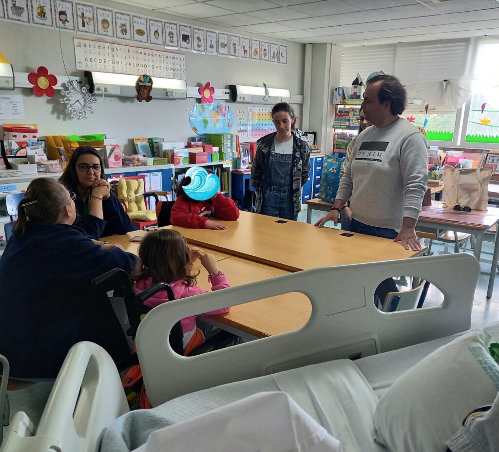 Alunos com os dinamizadores da actividade