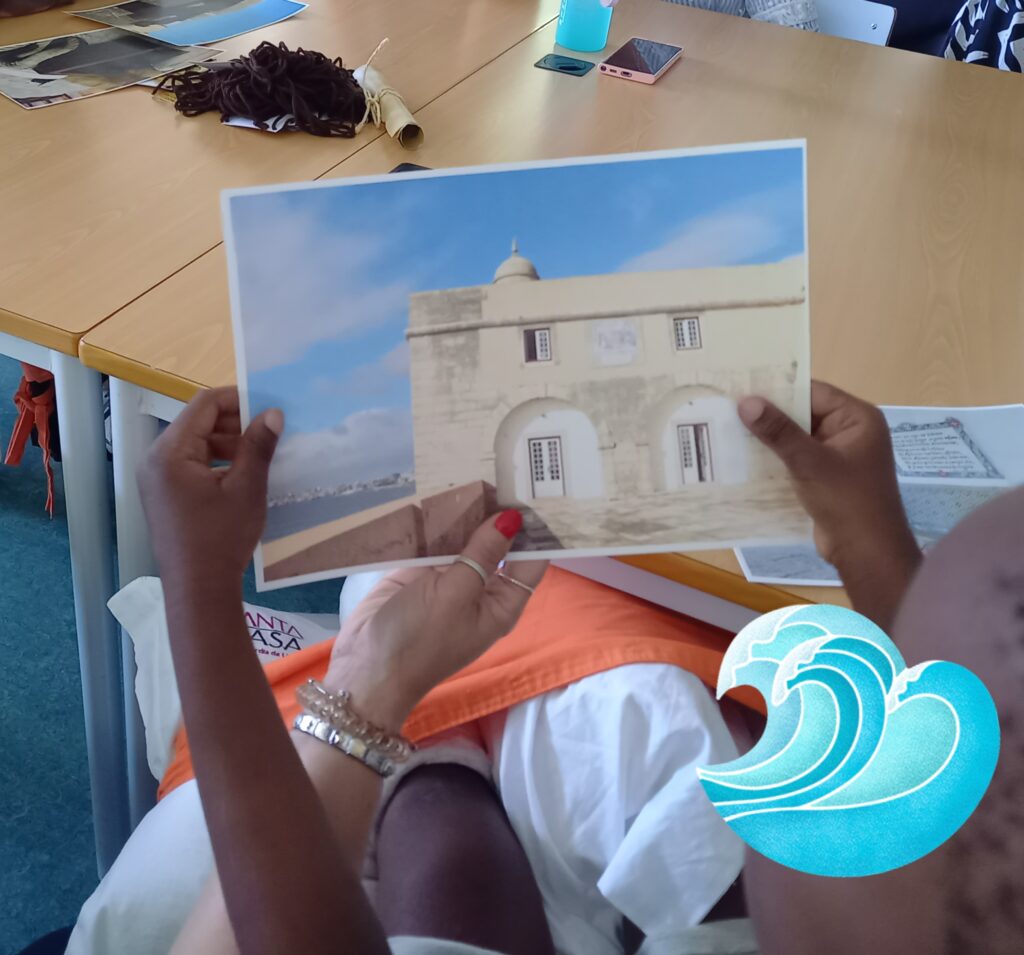 Crianças com Fotos de fortificações